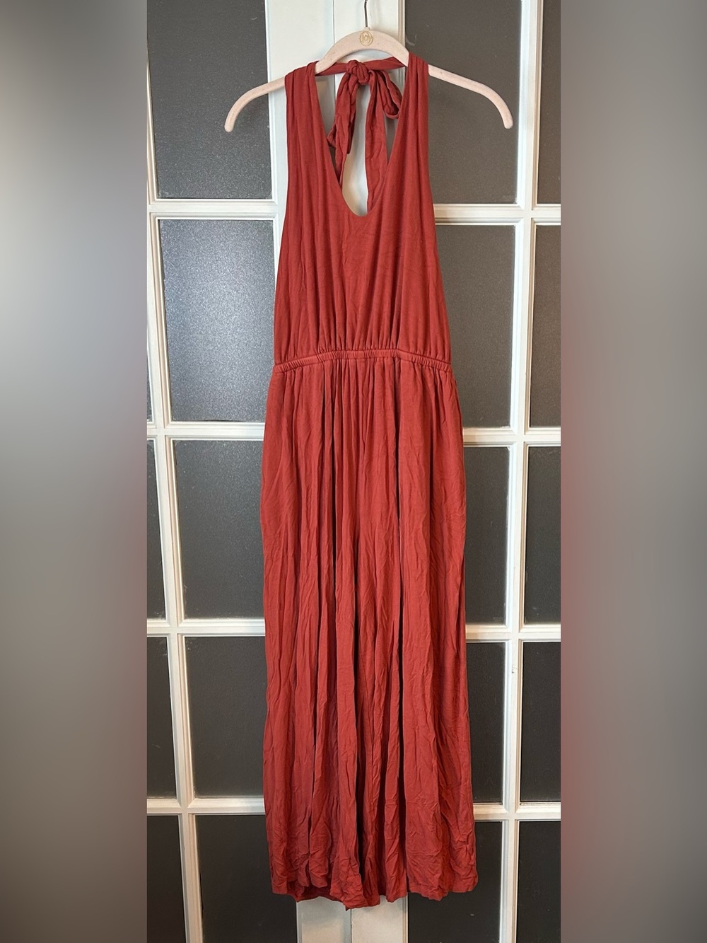 Old Navy Rust Red Halter Jumper